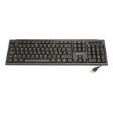 Teclado Alambrico Multimedia Usb Tecmaster Color Del Teclado Negro