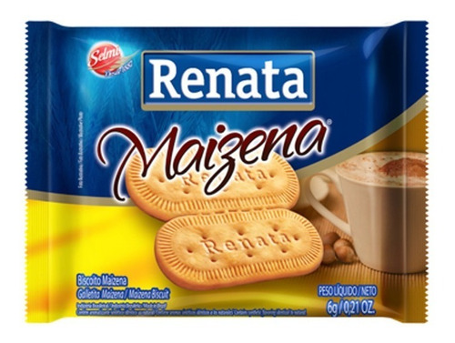 Biscoito Renata Maizena Sachê 12g Caixa C/180 Unidades