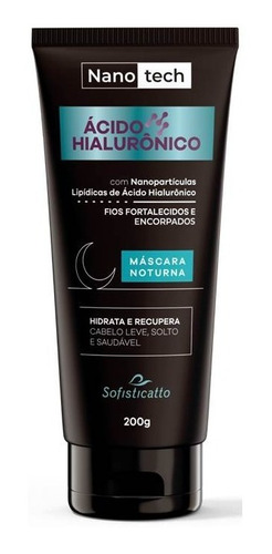 Máscara Noturna Ácido Hialurônico P/ Cabelo - Sofisticatto