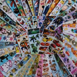 150 Cartelas Sticker Adesivo Temas Menino Aleatorios Escolas