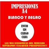 Impresión Digital A4 Byn  - Libros/apuntes/tareas Bajadas