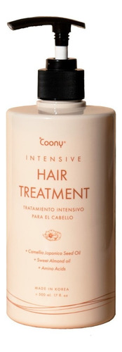 Crema De Cabello Hidratante Coony Intensive Tratamiento 500m