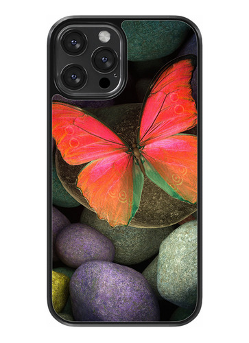 Funda Diseño Para Motorola Mariposas Con Flores #2