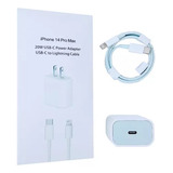 Carga + Cable iPhone 14 Pro Max Carga Rapida 20w Original 