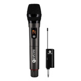 Microfone Sem Fio Custom Sound Cw70 Uhf Mão Recarregavel Usb Cor Preto