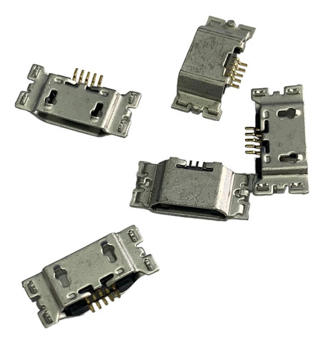 Kit 5 Conector De Carga Compatível Com Moto G5 Plus G5s Plus