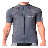 Remera Jersey Oslo Bogota Hombre Ciclismo Bolsillos Cierre 