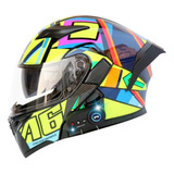 Casco De Moto Con Bluetooth Y Portón Trasero