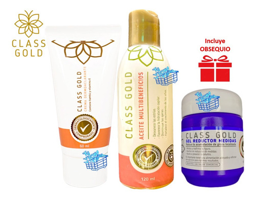 Crema Der + Aceite M Class Gold - mL a $429