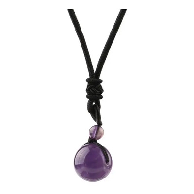 Collar Cuarzo Bolita Whisper Color Amatista | Meses sin interés