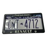 Porta Placas Renault Fluorescente Duster Oroch Kwid Stepway