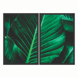 Quadro Decorativo Folhagem Tropical Verde 90x60 Sala Quarto