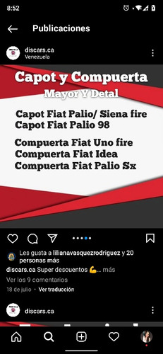 Parachoque Delantero Fiat Palio Fire  Foto 6