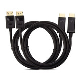 Cable Adaptador Unidireccional Displayport A Hdmi (2 Uni)