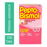 Pepto Bismol 262 Mg Caja Con 100 Tabletas Masticables