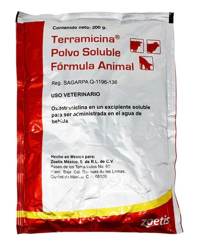 Terramicina Formula Animal 200 Gr