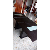 Mesa Comedor Extensible Madera Brillante Quilmes Centro 