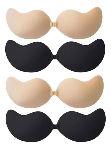 Brasier Push Up Strapless Pezoneras Invisible Bra 4 Pares | Meses sin interés