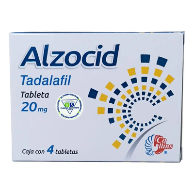 Alzocid Tadalafil 20mg Caja C\u002F4 Tabletas Collins | MercadoLibre