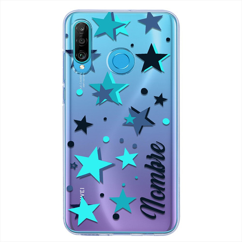 Funda Para Huawei Estrellas Personalizada Con Tu Nombre