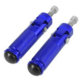 Par De Reposapiés Azules Universales De 8 Mm Para Moto