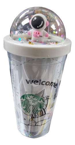 Vaso Mug Estilo Starbucks Diseño Astronauta