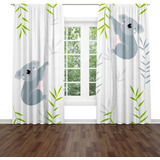 Lindo Koalas Cortinas Para Ventana, Koalas Tropicales, Árbol