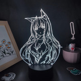 Lámparas Led 3d Con Forma De Coco De Nekopara, Diseño De Ani