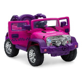 Jeep Rosa Montable Eléctrico Ideal Para Niñas De 3 A 8 Años