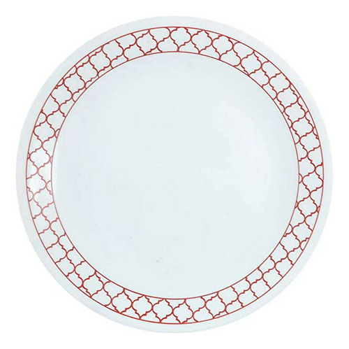 Plato De Almuerzo Corelle Livingware 8.5  Bp Trellis Rojo