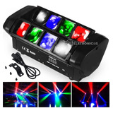 Moving Spider Beam 8 Leds Rgbw Strobo Jogo De Luz Potente