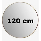 Espejo 120 Cm Circular Hierro Sofisticado Moderno Sutil