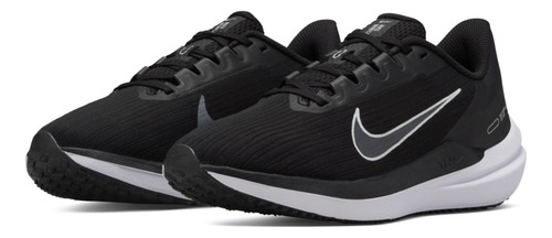 Tenis De Running Mujer Nike Winflo 9 Negro Color Negro/gris Humo Oscuro/platino Puro/blanco Talla 25.5 Mx