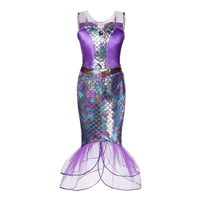 Traje De Baño Con Cola De Sirena Para Niña, Disfraz De Playa
