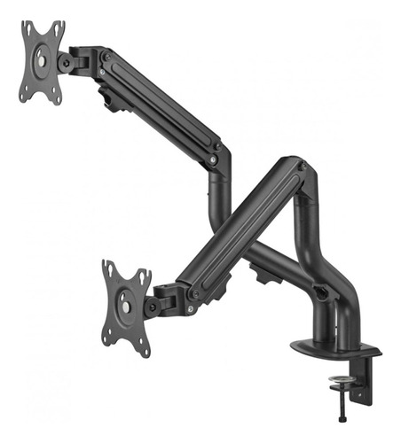 Soporte Para 2 Monitores Brazo Inclinación Y Rotación Libre