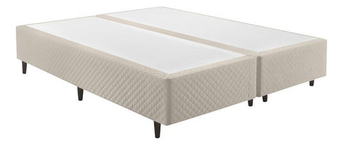 Base Cama Box Herval Queen Idea, 39x158x198 Cm, Bege