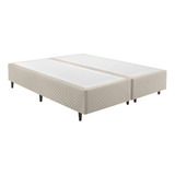 Base Cama Box Herval Queen Idea, 39x158x198 Cm, Bege