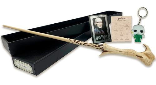 Varita De Lord Voldemort Caja Tipo Piel Harry Potter Premium