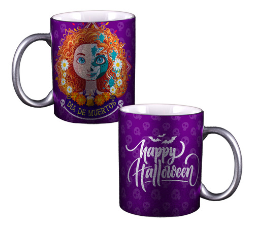 Taza Plateada Halloween Disney Princesa Valiente