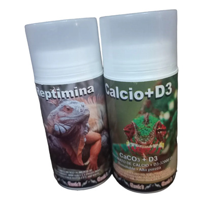 Kit Reptimina Y Calcio+d3 Para Geckos, Iguanas, Tortugas Etc | Envío gratis