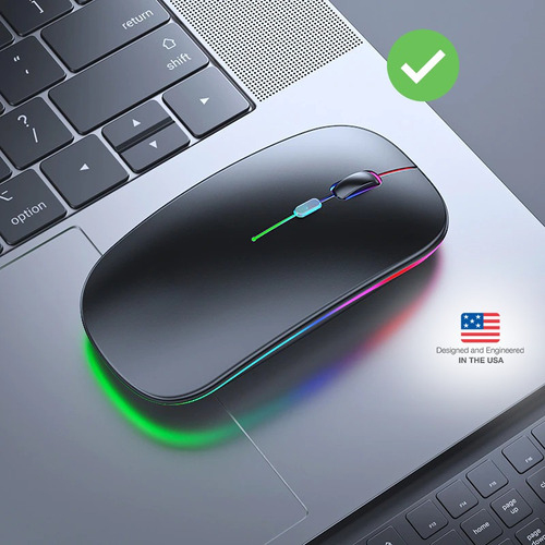 Mouse Ratón Compatible Con Samsung Inalámbrico Negro