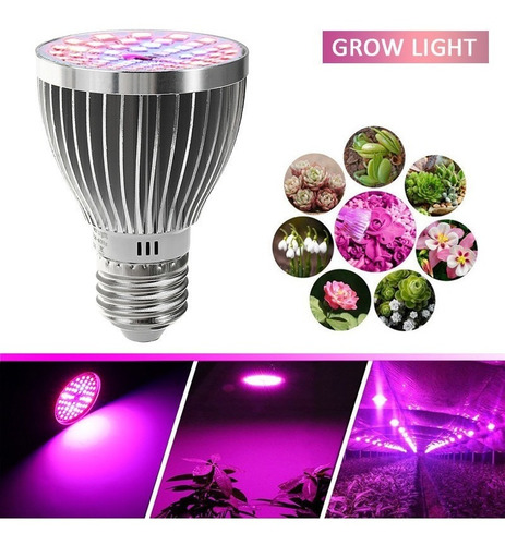 4 Bombillas Plant Crecer Luz E27 60w 2835 Smd Espectro Compl