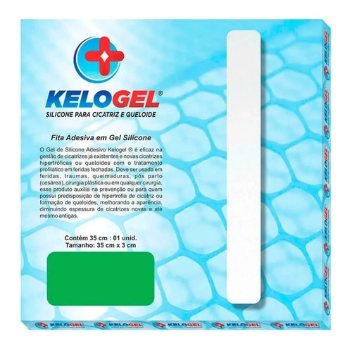Kelogel Fita De Silicone Adesiva Queloide  - 1unid 35x3 Cm 