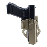 Funda Pistola Glock Tactica Holster Lampara O Laser 19 25 26