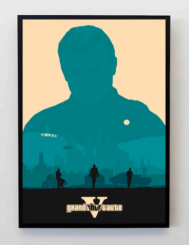 Cuadro 33x48cm Poster Grand Theft Auto Gta