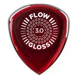 Uñetas De Guitarra Y Bajo Dunlop Flow Gloss 3.0 Mm 3 Und