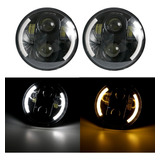 Par De Faros 6 Led Dual 7 Pulgadas Direccional Cob 4x4 Jeep 