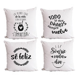 Almohadones Decorativos 40x40 Frases Motivación - Deco Hogar