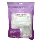 Tips Soft Gel Press On Uñas Prelimadas Bolsa City Girl 600u Square