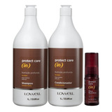 Lowell Protect Care In Shampoo Cond Litro Óleo Nutri Maciez